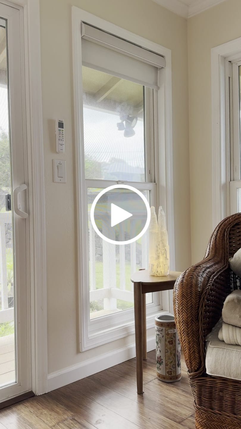 Customer video review of SmartWings Motorized Light Filtering Solar Shades 1%/3%/5% Openness Aventus