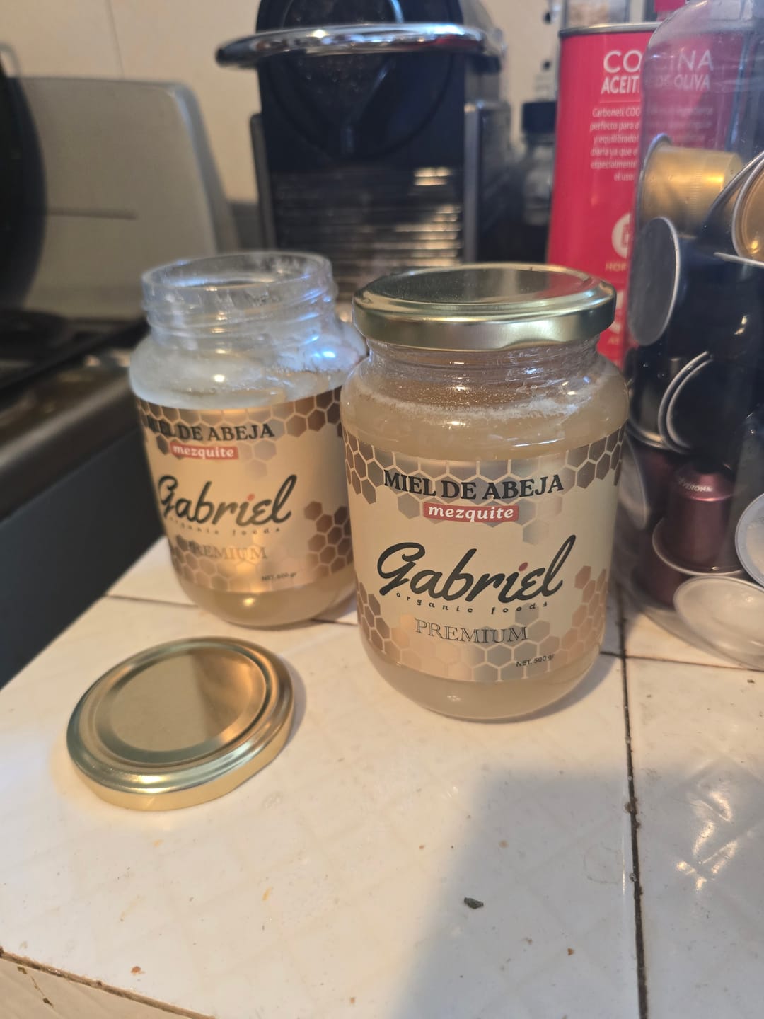 Customer photo review of Miel de Abeja 100% Pura de Flor de Mezquite (500 g)
