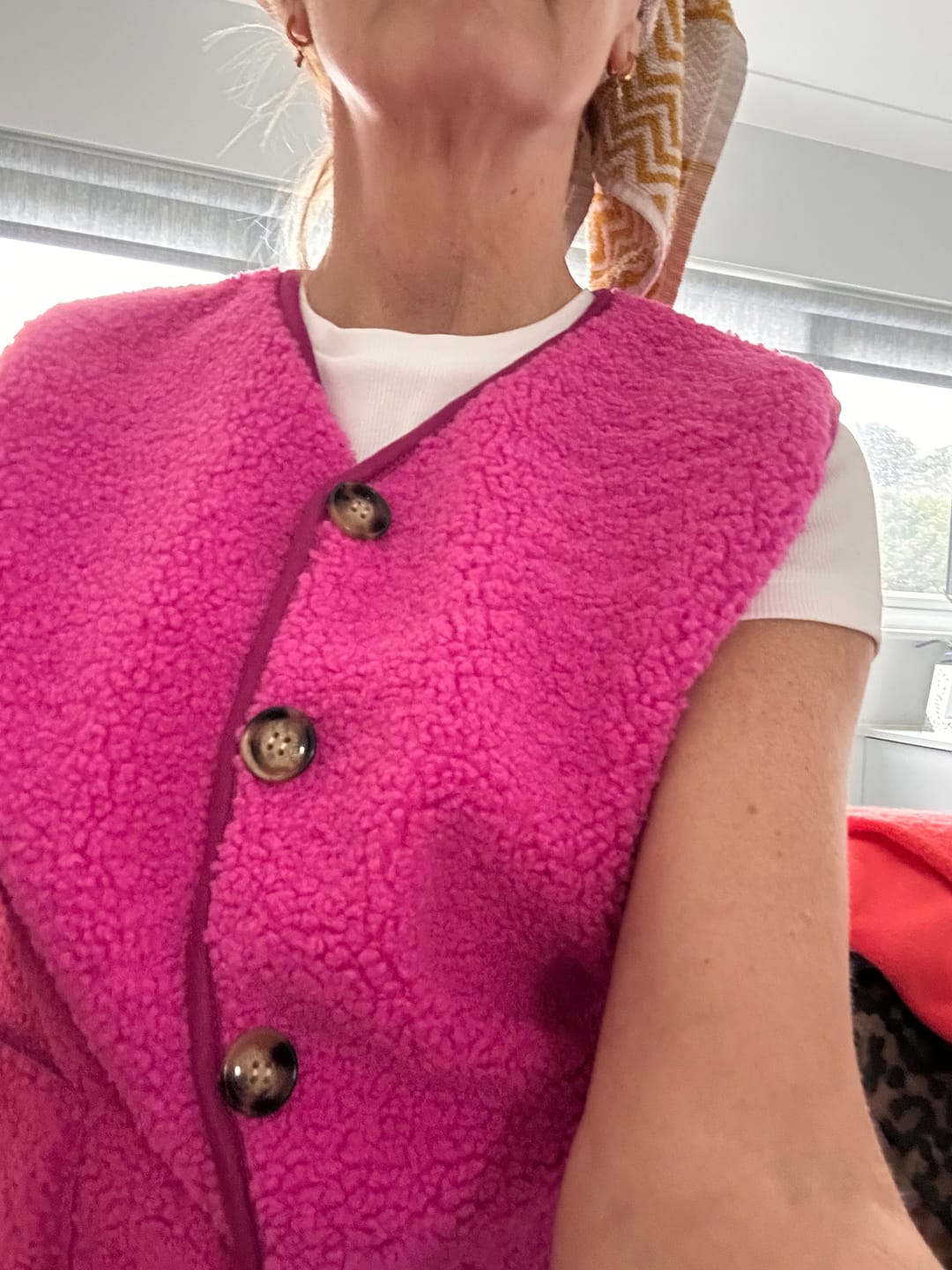 Customer photo review of The Lipstick Edit Gilet by SNOB