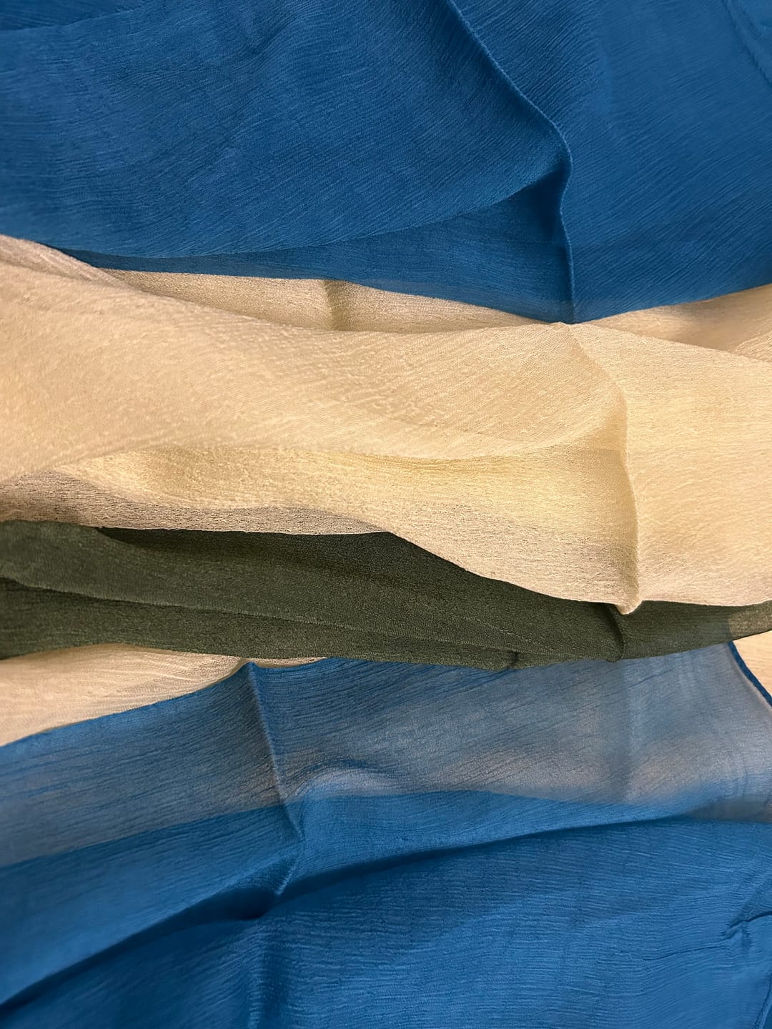 Customer photo review of Try Our New Crepe Fabrics: Free 3 Piece Bundle ✅