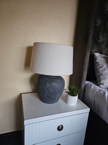 Customer photo review of Santi Ceramic Table Lamp Black