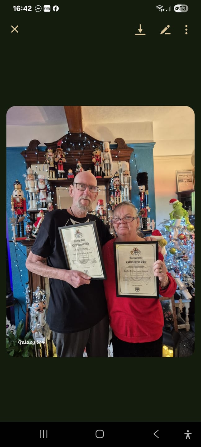 Customer photo review of Lord & Lady - Couples Title Pack