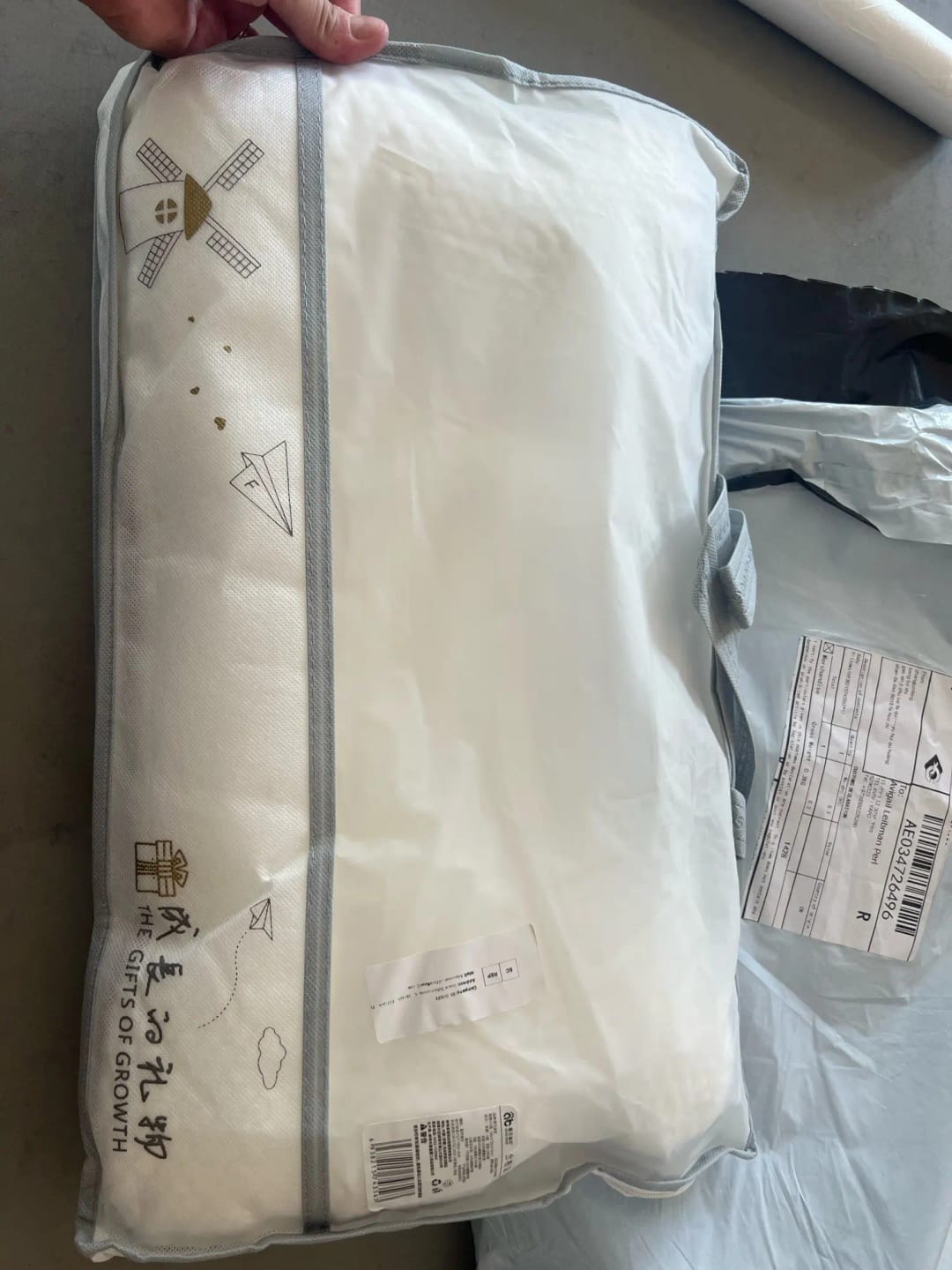 Customer photo review of Ergonomic Kids Pillow