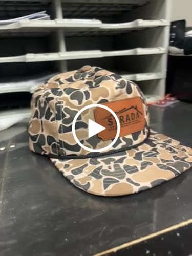 Customer video review of Custom Leather Patch 5-Panel Rope Hat - Blank Rope Hats