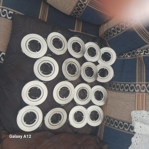 Customer photo review of Brushed Chrome 220V Downlight with 82mm Cut Out