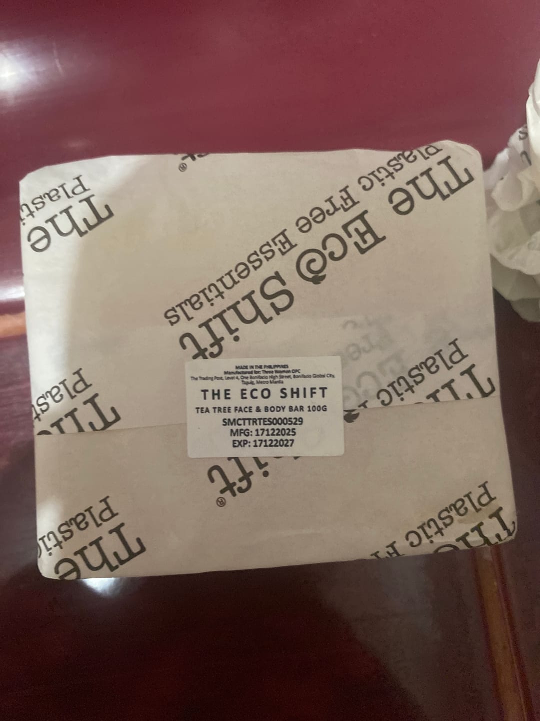 Customer photo review of Acne Control - Tea Tree with Lavender Flower Water Face and Body Bar