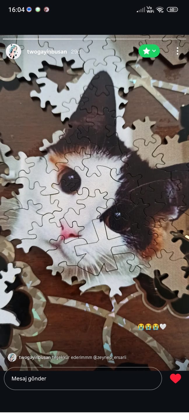 Customer photo review of Kişisel Tasarım - Ahşap Puzzle