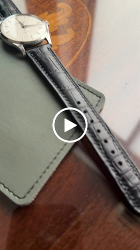 Customer video review of クロコダイルレザー 腕時計ベルト - ブラック