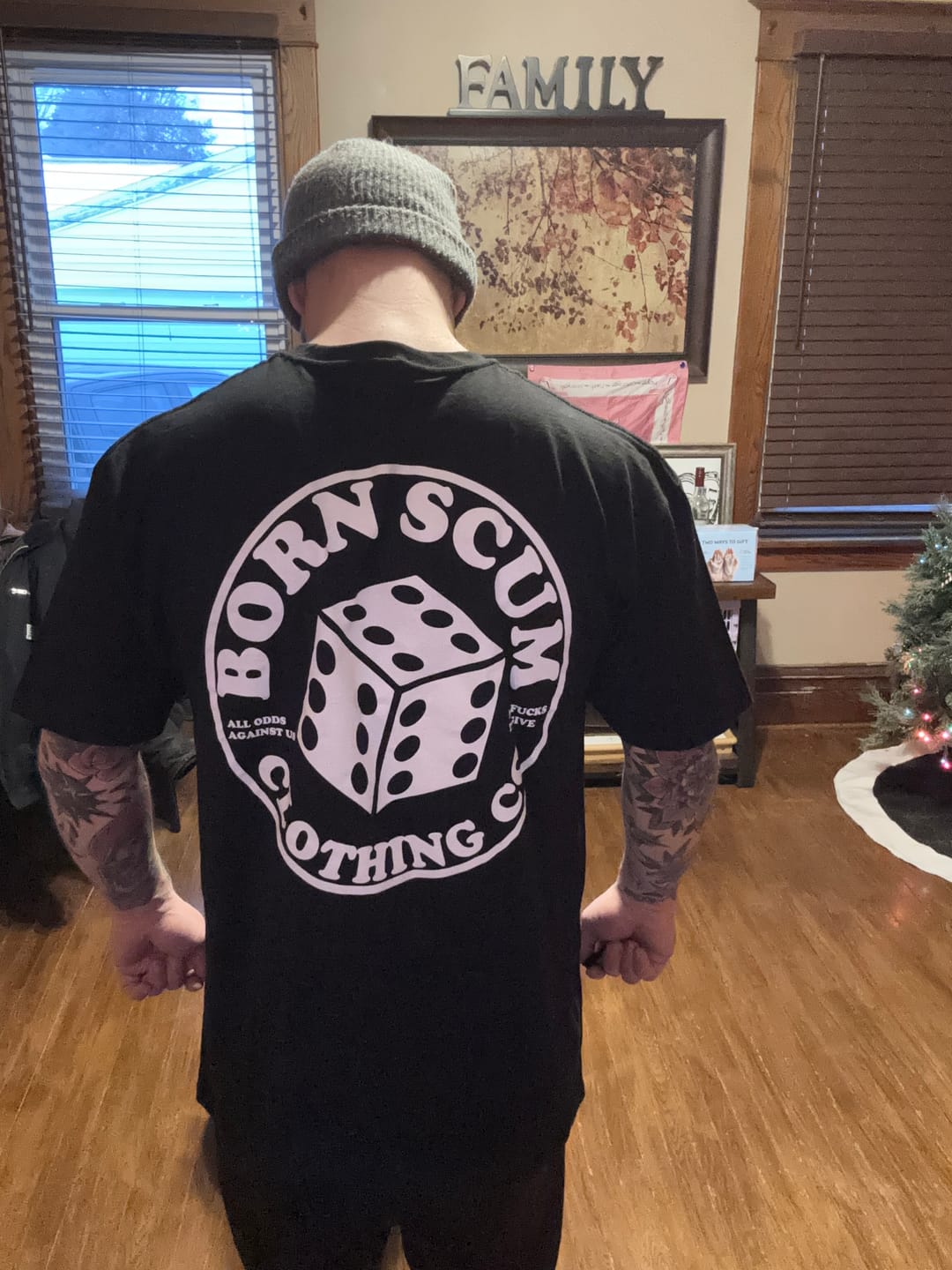 Customer photo review of ROLL THE DICE T-SHIRT