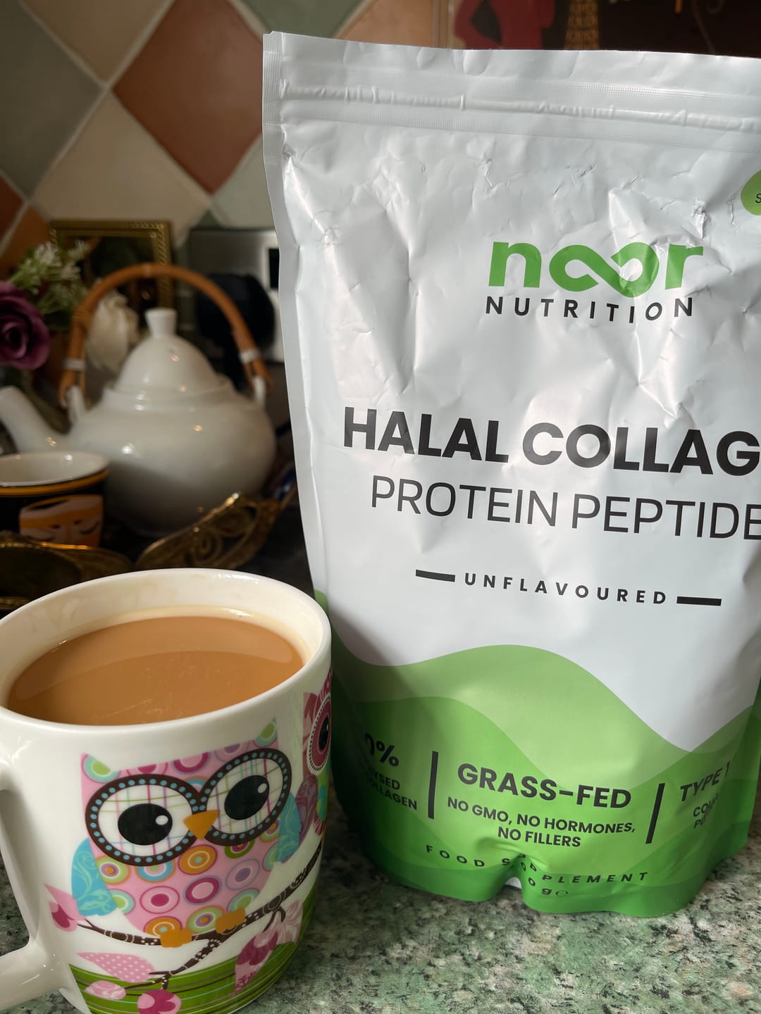 Customer photo review of Halal Collagen Powder