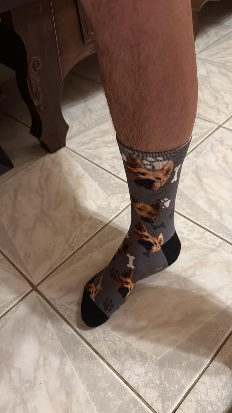 Customer photo review of Votre photo - Chaussettes personnalisées