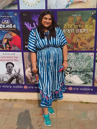 Customer photo review of Mrignayani Maxi Dress