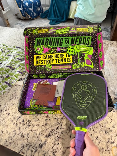 Customer photo review of The Invader 16mm Pickleball Paddle(Blemish)(Paddle & Cover No Box)