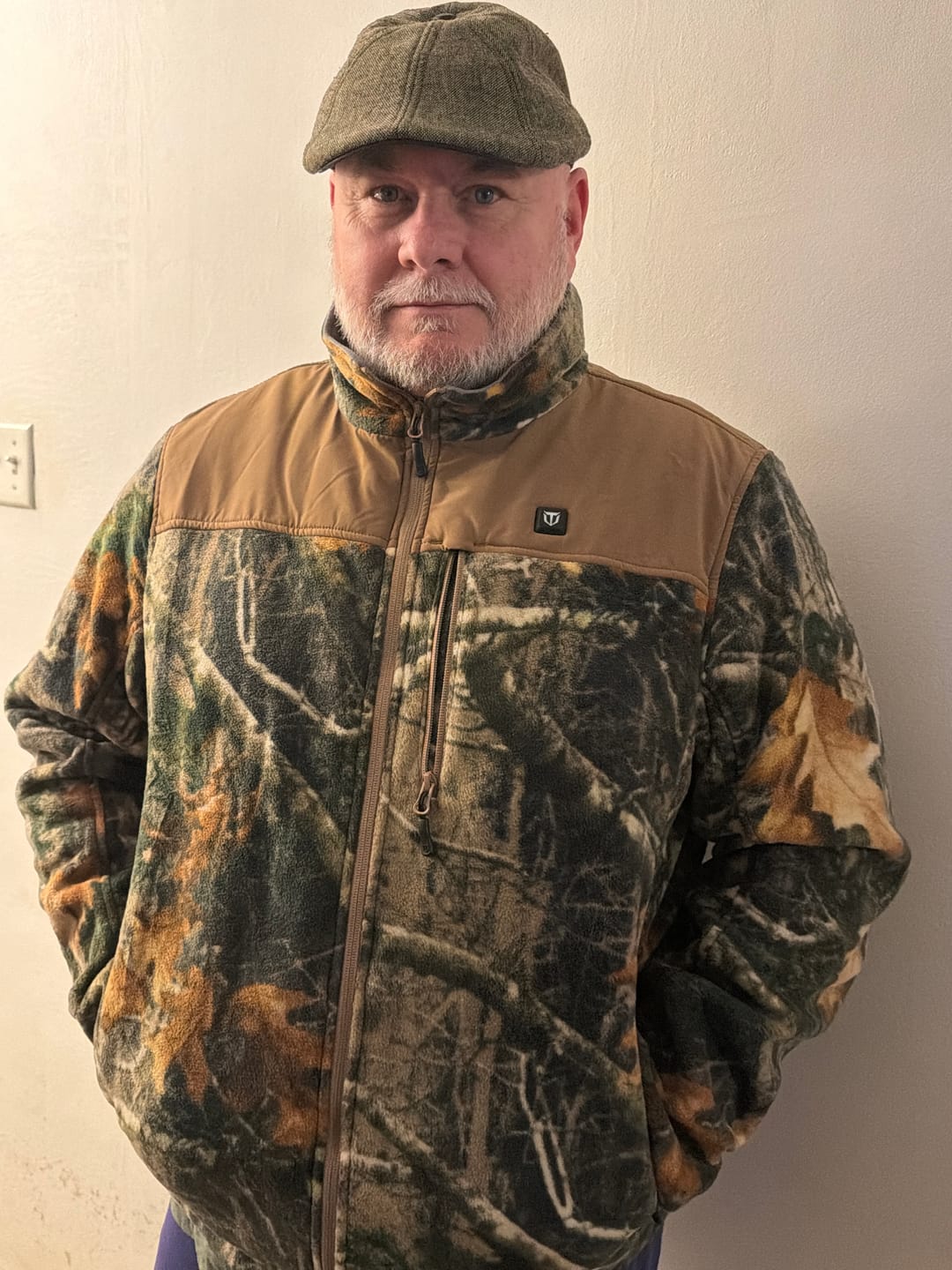 Customer photo review of Men's & Women's  Heated Jacket | Heated Fleece Jacket with Battery Pack & Camo Coats for Hunting, Fishing, Snowing | Black Heated Clothing & Rechargeable Apparel