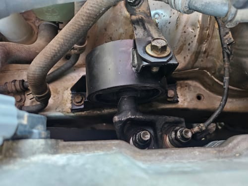 Customer's new Engine Mounting for their Mazda Etude, shown fitted perfectly in the engine bay.