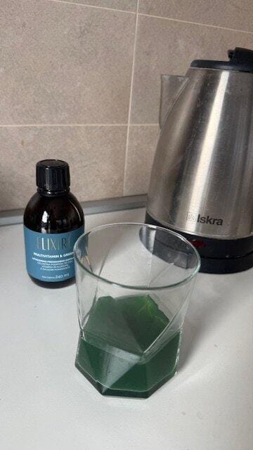 Customer photo review of LIPOSOMSKI MULTIVITAMIN & GREENS, okus pomaranče