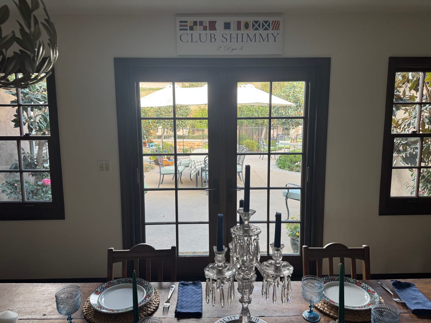 Customer photo review of Personalized Nautical Flags Wall Decor