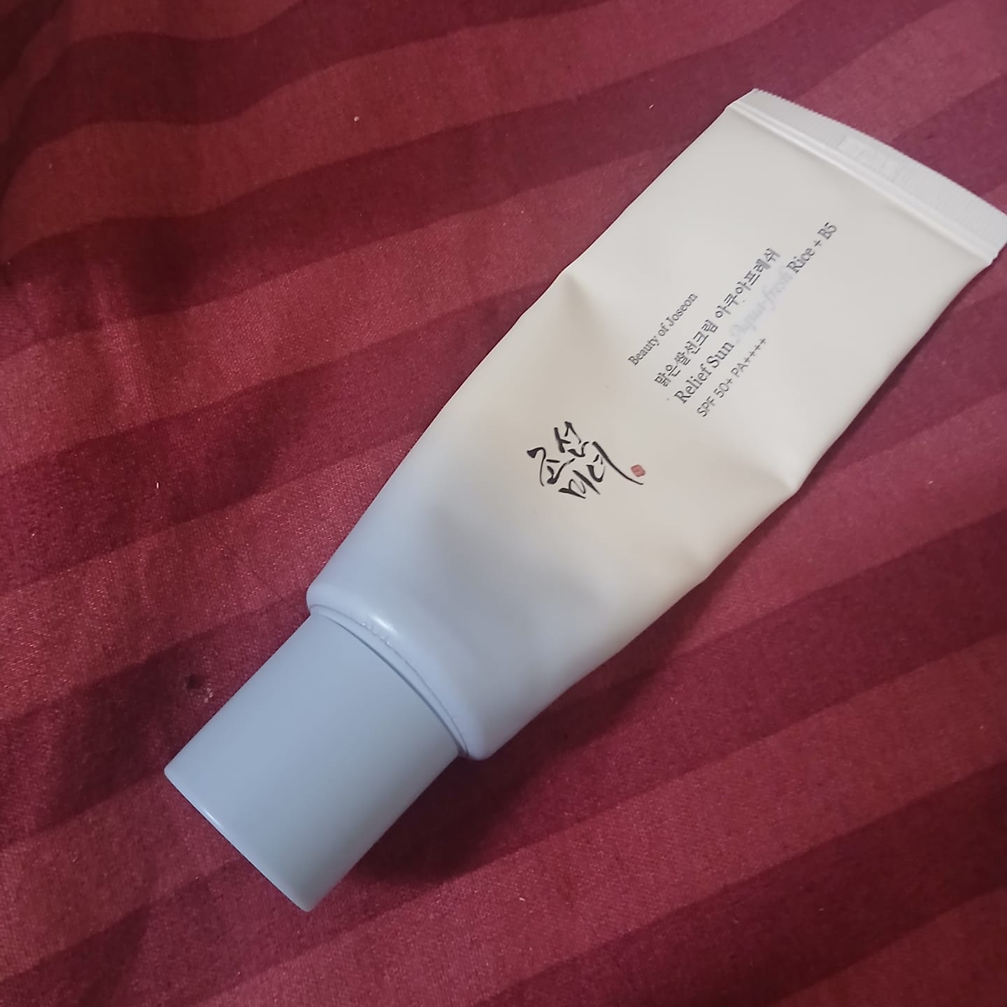 Customer photo review of بيوتي أوف جوسون كريم واقي شمس بخلاصة الأرز والبروبيوتيك SPF50+ PA++++