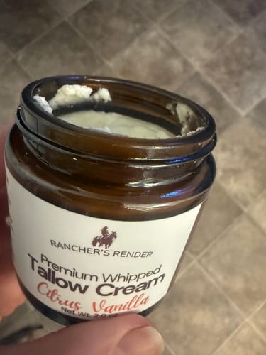 Customer photo review of Citrus Vanilla Whipped Tallow Cream