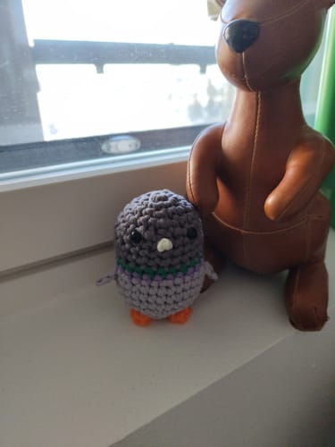 Customer photo review of Marvin The Pigeon Crochet Kit