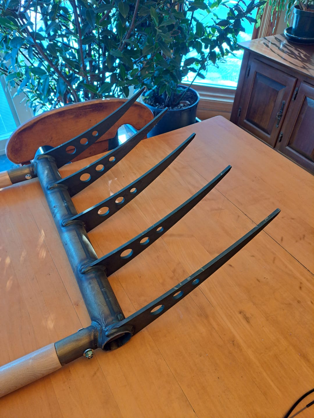 Customer photo review of Cultivator Treadlite Broadfork | 20" wide | 5 tines