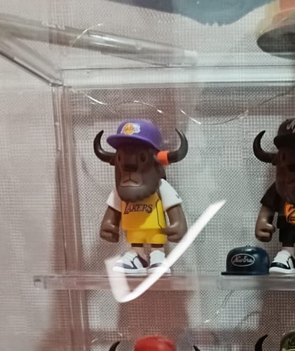 Customer photo review of Los Angeles Lakers NBA FFALO 2025 Gold Mini Buffalo Figure