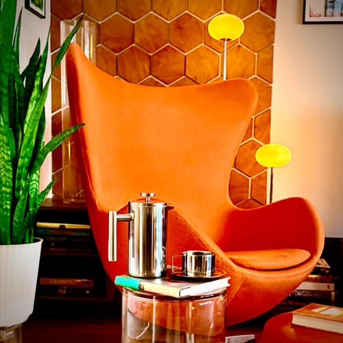 Customer photo review of Stainless Steel Water Carafe