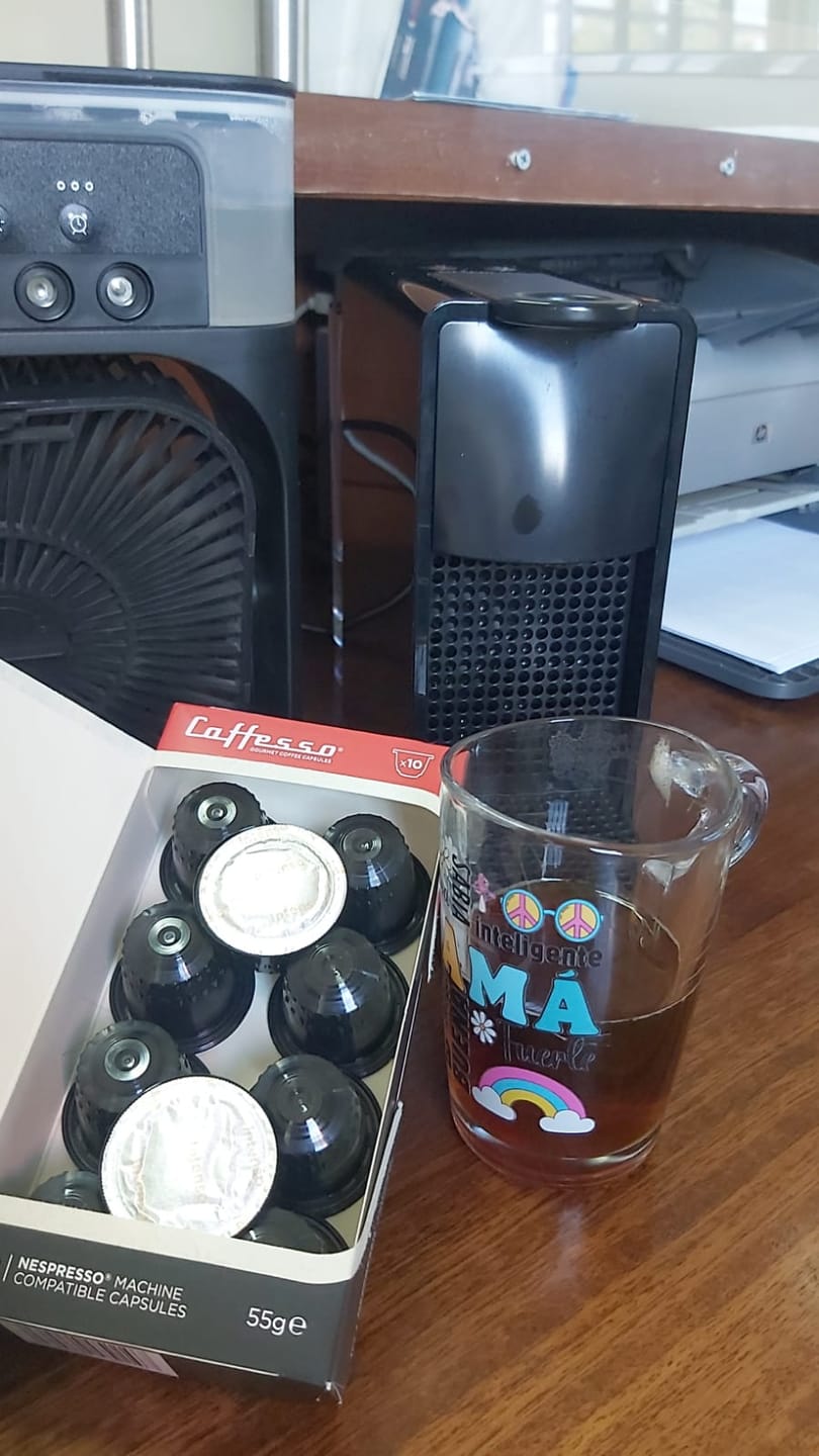 Customer photo review of 100 Cápsulas De Café Intenso