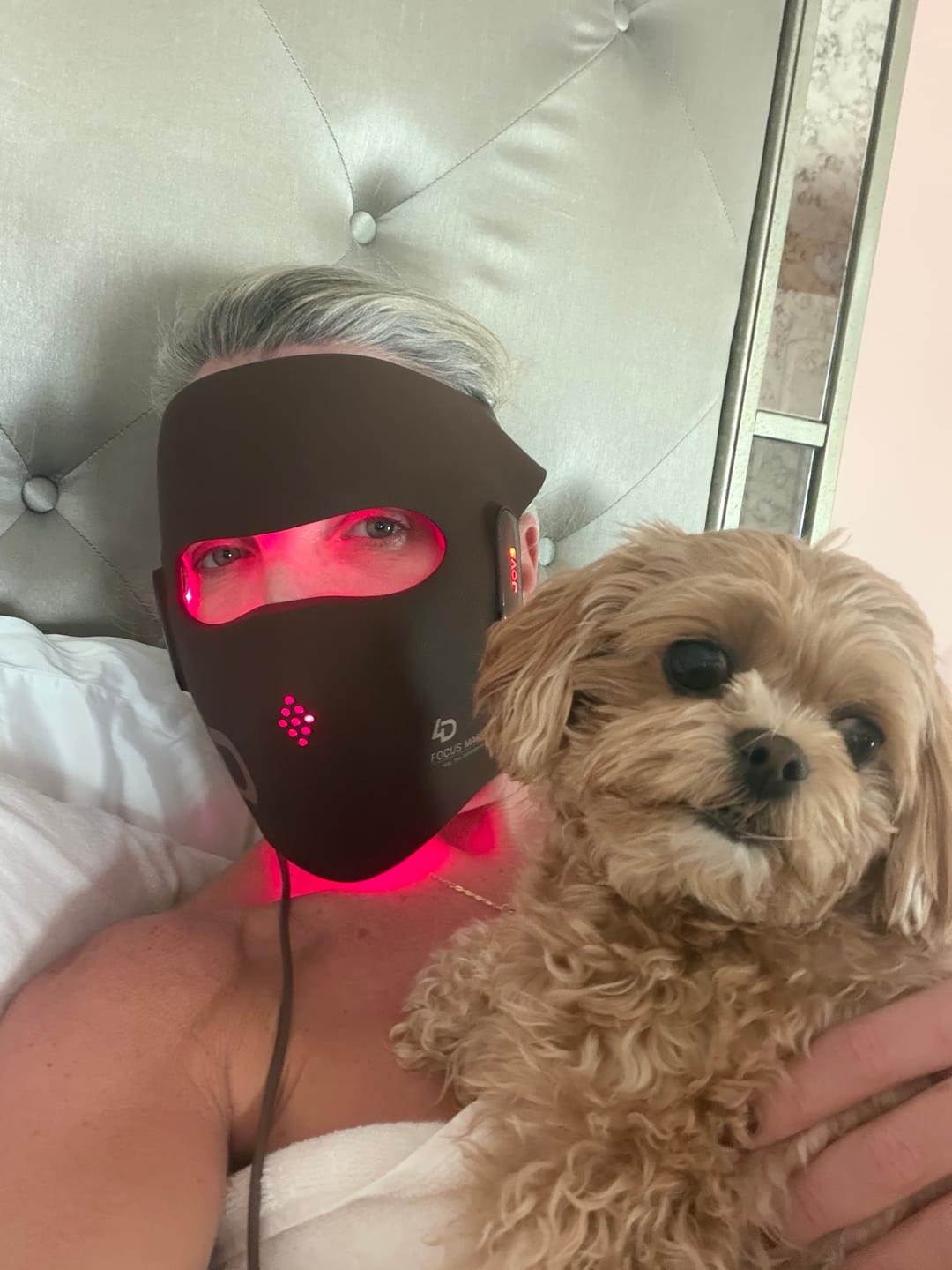 Customer photo review of JOVS 4D Laser Anti-Aging Therapy Mask