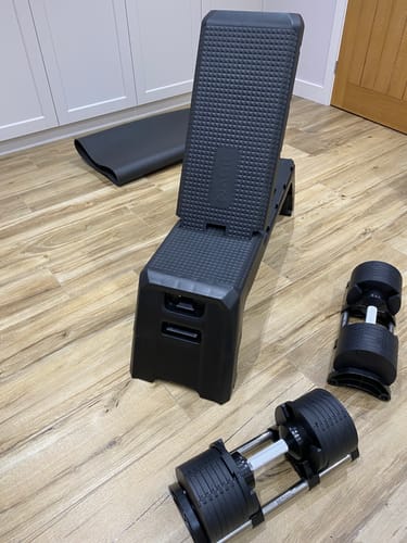 Customer photo review of Dumbbells + Bench (Value Bundle)