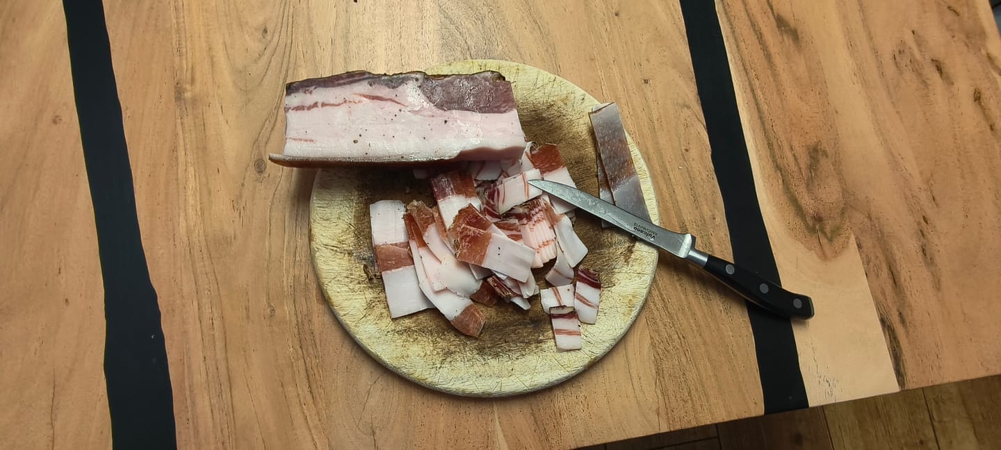 Customer photo review of Bauernspeck Seitenstreifen vom Südtiroler Schwein
