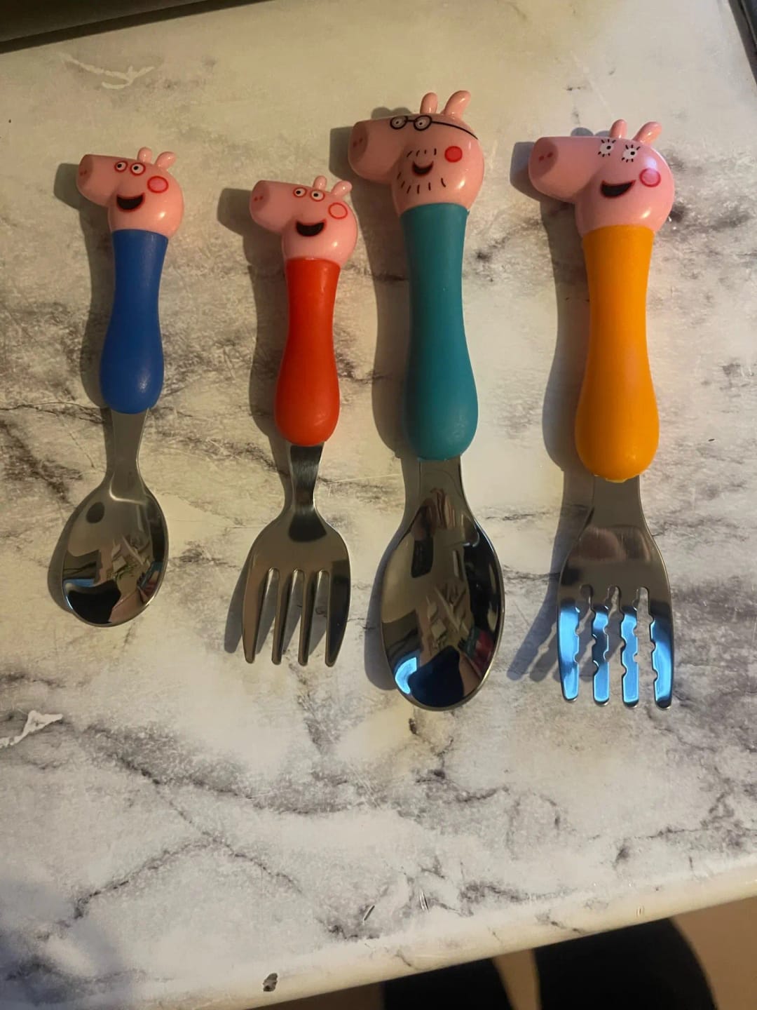 Customer photo review of Peppa Pig Cutlery Set