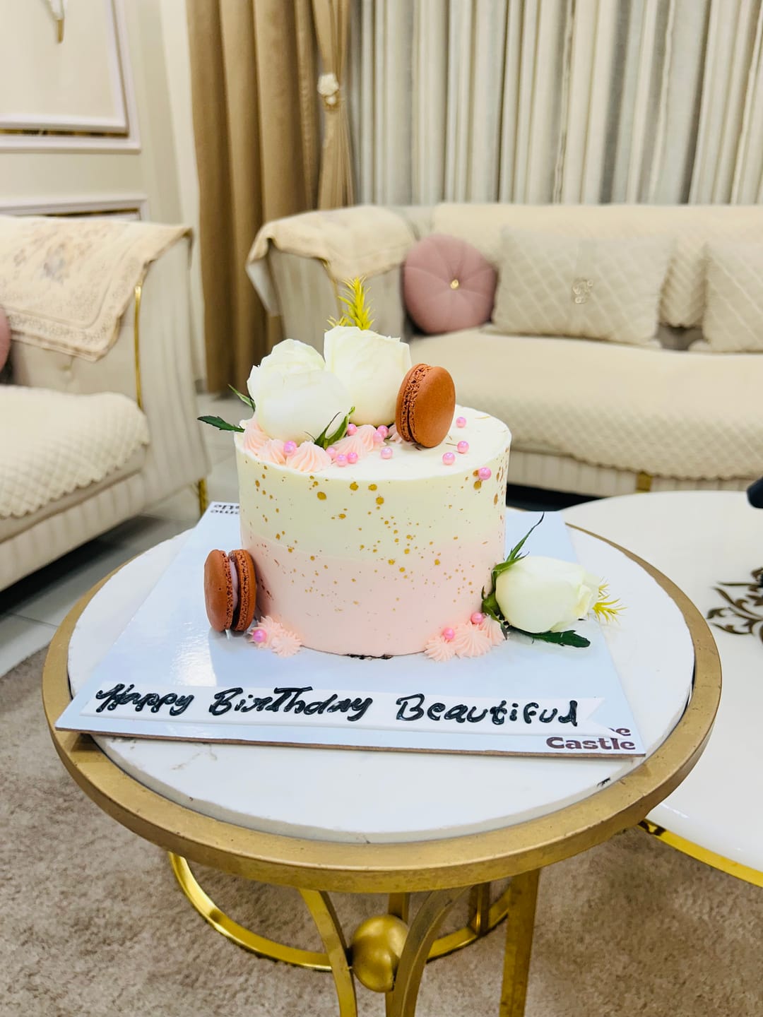 Customer photo review of Customized Cake for Husband