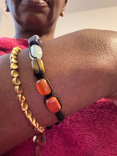 Customer photo review of The Seven Chakra Elemental Balance Bracelet