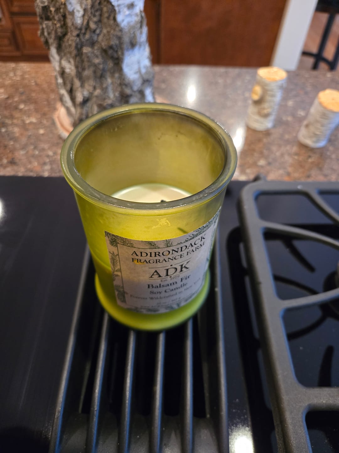 Customer photo review of Balsam Fir Candle