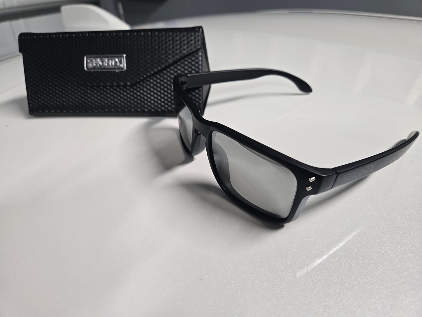 Customer photo review of 80Eighty® Polarized Sunglasses - Black Chrome