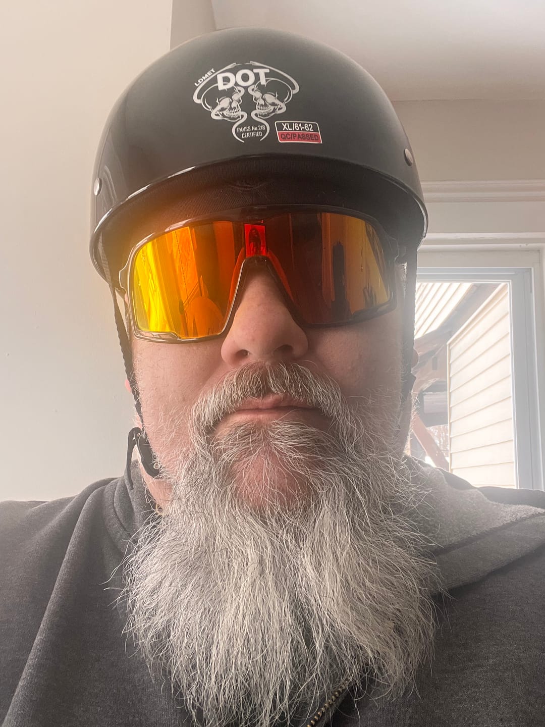 Customer photo review of Baseball Cap STYLE  DOT Motorcycle Helmet
