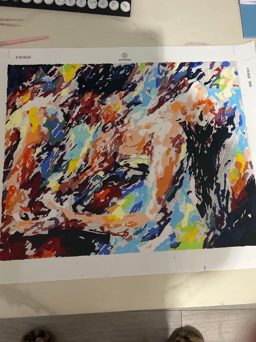 Customer photo review of Two Lovers | Paint by Numbers