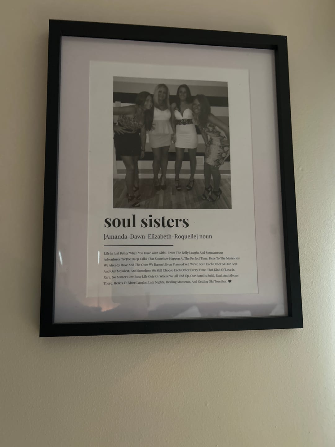 Customer photo review of Personalised Friendship Definition Photo Print