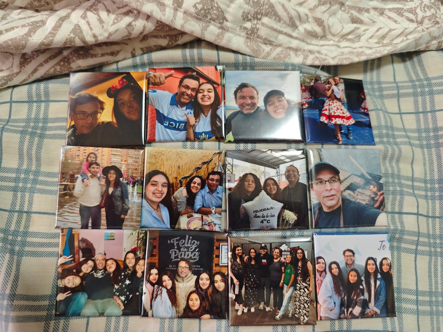 Customer photo review of Pack 12 Imanes personalizados Cuadrados