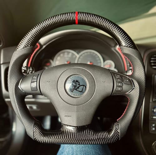 Customer photo review of Genuine Carbon Fiber Steering Wheel For C6 Corvette 2012-2013 Only