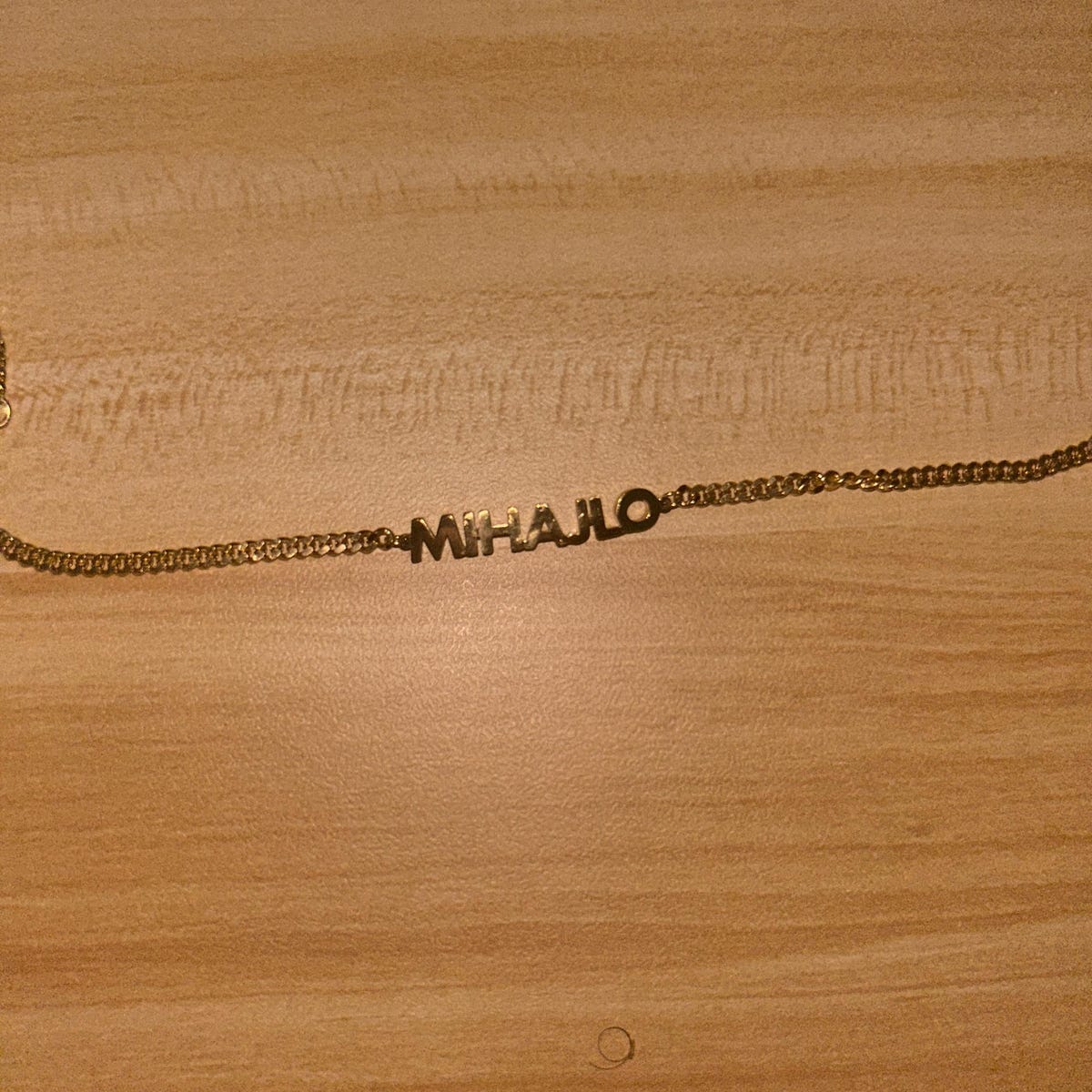 Customer photo review of Bracciale personalizzato con nome