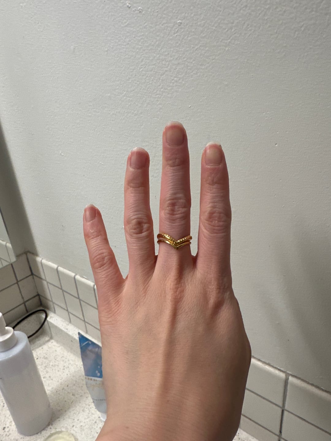 Customer photo review of Harper Layered Wrap Ring