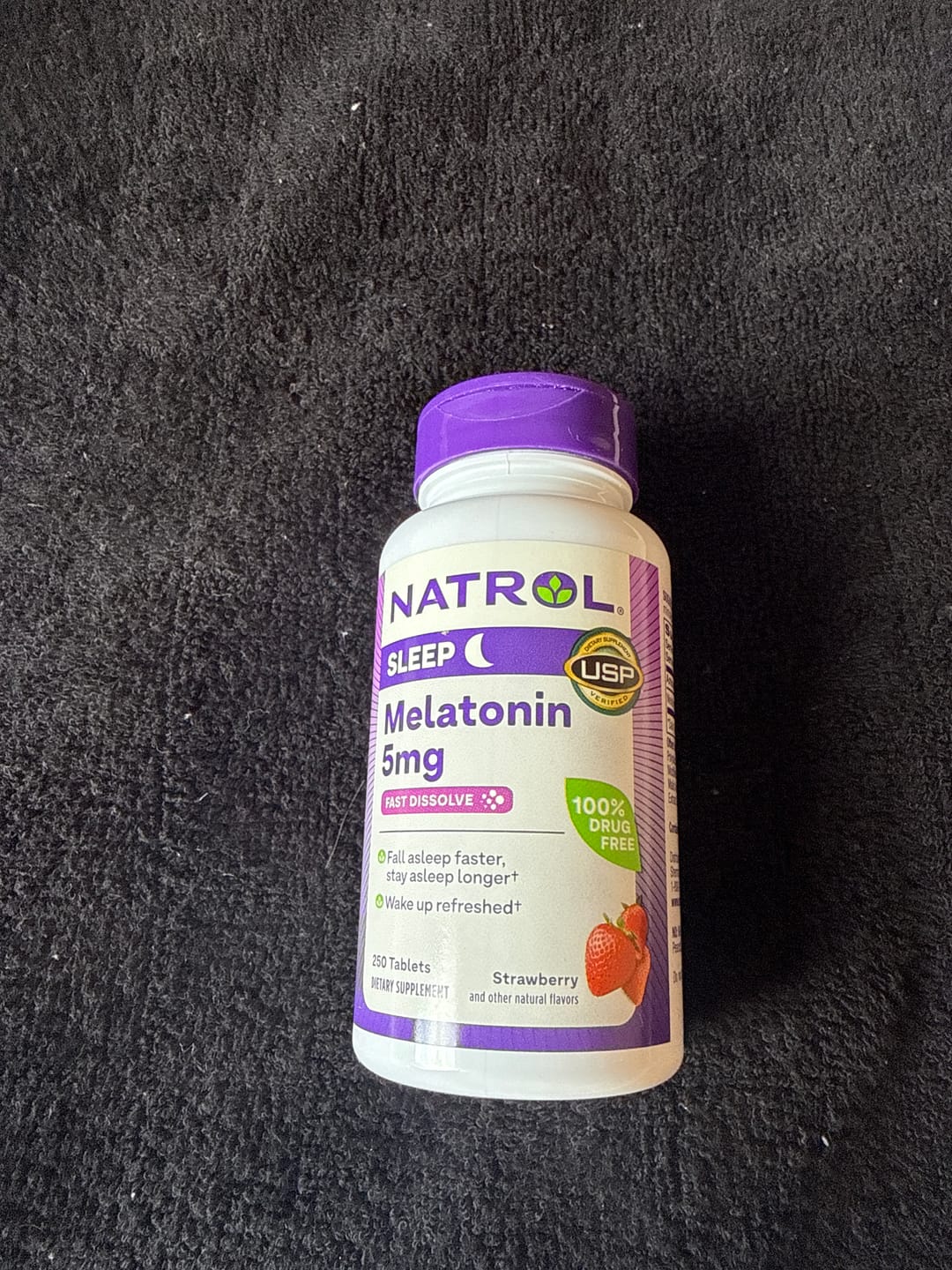 Customer photo review of Natrol - Melatonina 5 Mg 250 Tablets Dissolução Rápida Sabor Morango