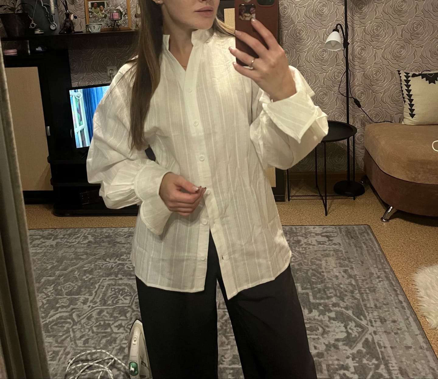 Customer photo review of Marielle Oversized Blouse