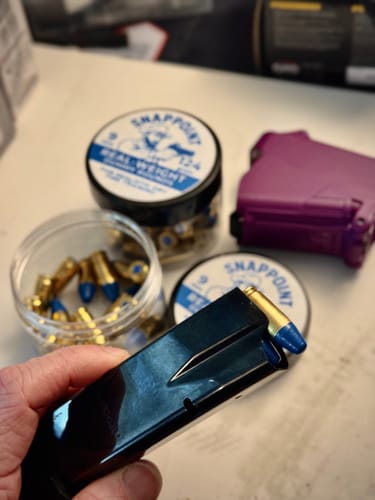 Customer photo review of SnapPoint 9mm Snap Caps (Set of 20)– Real-Weight Dry Fire Dummy Rounds w/ SnapPlug Primer
