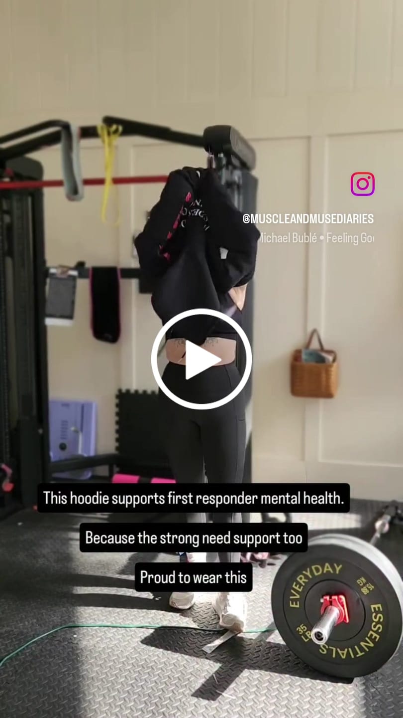 Customer video review of Stigma-Breaking Hoodie- Blue Line