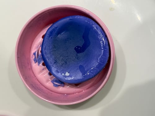 Customer photo review of Violet Toning Conditioner Bar