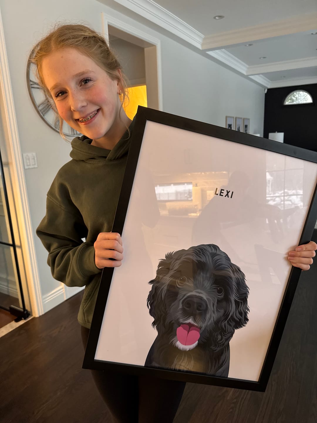 Customer photo review of Custom One Pet Portrait