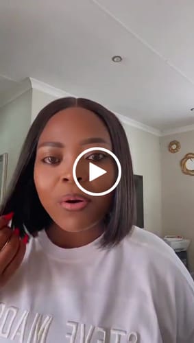 Customer video review of Mabontle 10 inch 5x5 Vietnamese SDD Bone Straight Wig